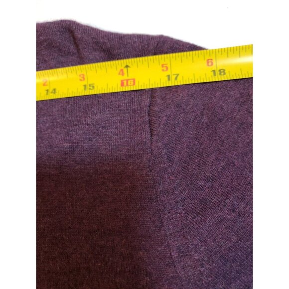 Ted Baker Mens Purple V-Neck Sweater wool silk cashmere  Size 5 - Picture 16 of 16